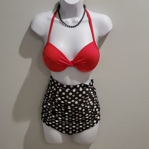 Vintage Inspired Swim Set Size Small